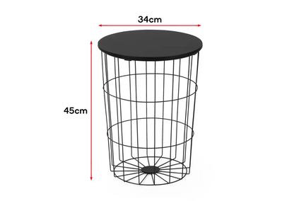 Shangri-La Wire Nest Side Table (Black)
