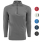 REEBOK MEN'S PLAY DRY 1/4 ZIP JACKET (GRAPHITE SIZE M)