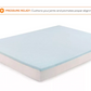 Trafalgar Gel Infused Memory Foam Mattress Topper with Bamboo Cover (Single) - Refurbished Electronics at Tydi NZ