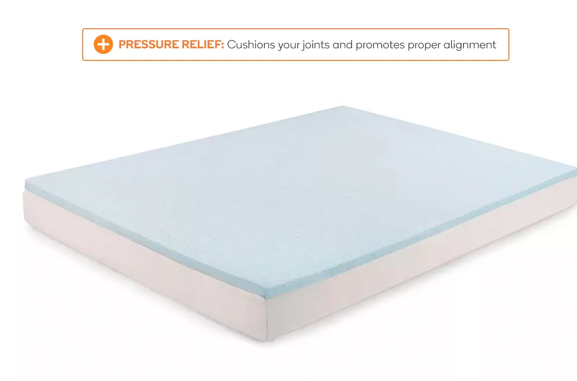 Trafalgar Gel Infused Memory Foam Mattress Topper with Bamboo Cover (Single) - Refurbished Electronics at Tydi NZ