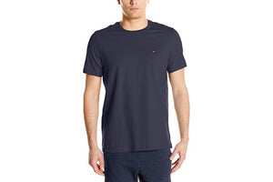 TOMMY HILFIGER MEN'S CREW NECK FLAG TEE (DARK NAVY SIZE XL)
