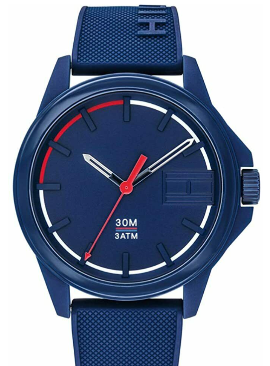 Tommy Hilfiger Sneaker Men's Blue Silicone Watch
