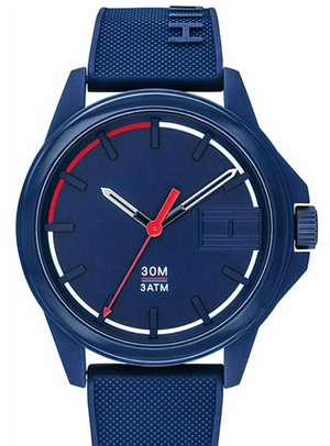 Tommy Hilfiger Sneaker Men's Blue Silicone Watch