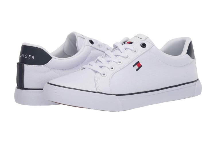 TOMMY HILFIGER MEN'S RANDAL SHOE (WHMLL (WHITE / NAVY) SIZE 9 US)