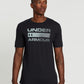UNDER ARMOUR MEN'S SHORT SLEEVE TEE (BLACK/RHINO GRAY SIZE XL)