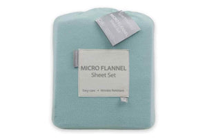 APARTMENTO MICRO FLANNEL SHEET SET (TURQUOISE/KING)