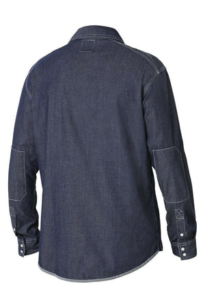 Hard Yakka Denim Long Sleeve Work Shirt - Small Mens