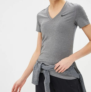NIKE VICTORY SS WOMEN'S TOP (GREY SIZE XS)