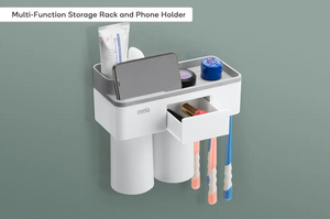 Ovela Bathroom Organiser with Toothpaste Dispenser