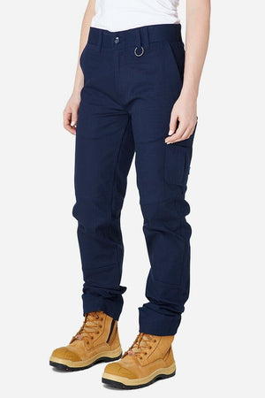 Womens Elwood Basic Work Pants Stretch Canvas Phone Pocket Tough Strong EWD502 size 12