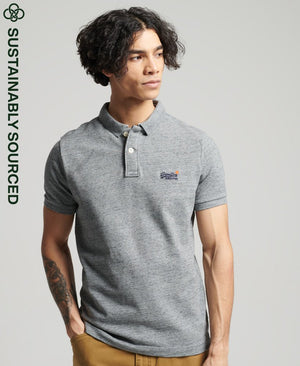 SUPERDRY CLASSIC PIQUE SHORT SLEEVE POLO SHIRT (Size M)