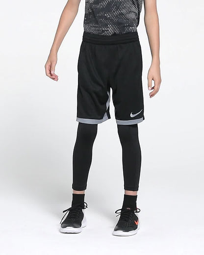 NIKE BOYS' DRI-FIT TROPHY SHORTS (BLACK SIZE M)